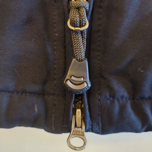 Vintage Y2K Abercrombie Fitch A92 Fleece Lined Coat Stripes Tech Pockets L 90s - Picture 8 of 11